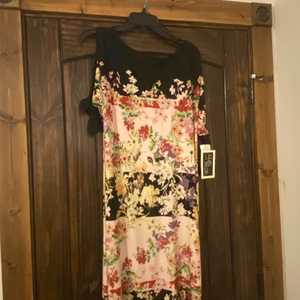 Midi Dress with peek a boo shoulders